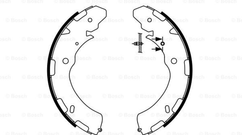 Set saboti frana puntea spate (0986487758 BOSCH) MITSUBISHI