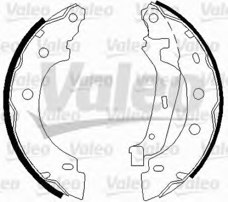 Set saboti frana RENAULT KANGOO Express (FC0/1) (1997 - 2007) VALEO 562642 piesa NOUA