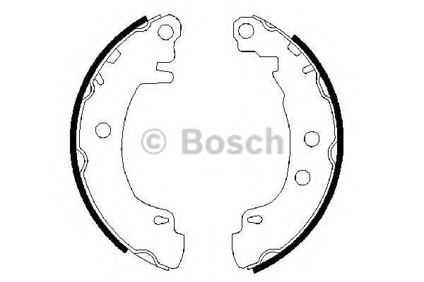 Set saboti frana RENAULT MEGANE I Classic (LA0/1) (1996 - 2006) BOSCH 0 986 487 550 piesa NOUA