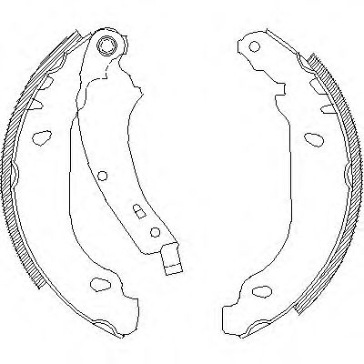 Set saboti frana RENAULT SYMBOL II (LU1/2) (2008 - 2013) REMSA 4074.00 piesa NOUA