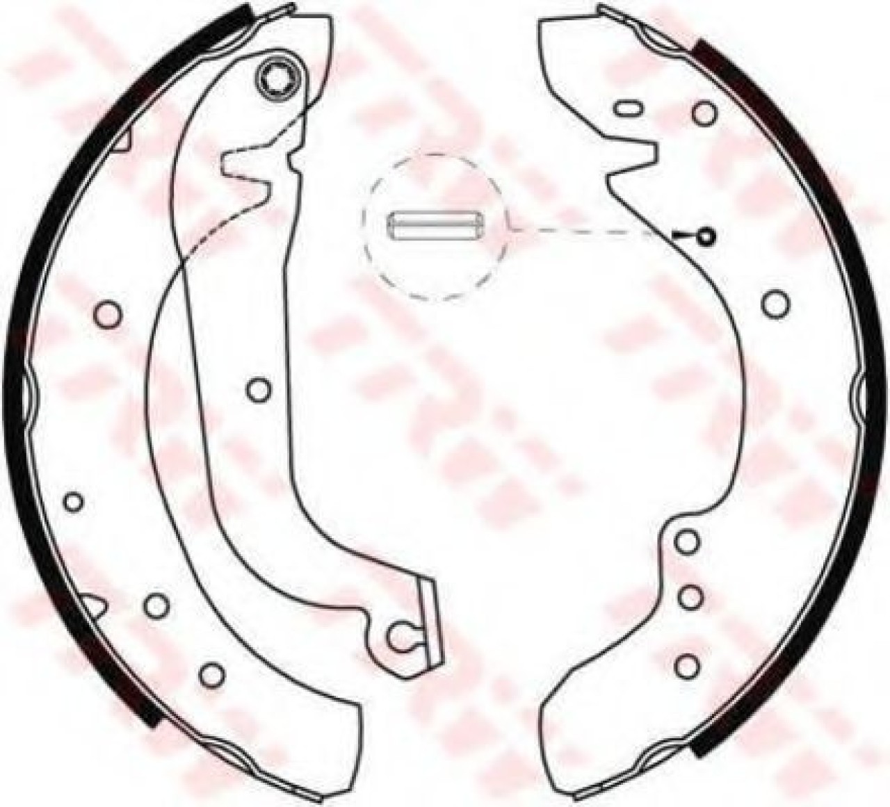 Set saboti frana RENAULT TRAFIC I caroserie (TXX) (1989 - 2001) TRW GS8565 piesa NOUA