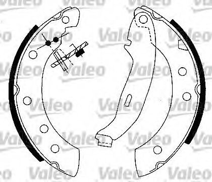 Set saboti frana RENAULT TWINGO I (C06) (1993 - 2012) VALEO 554725 piesa NOUA