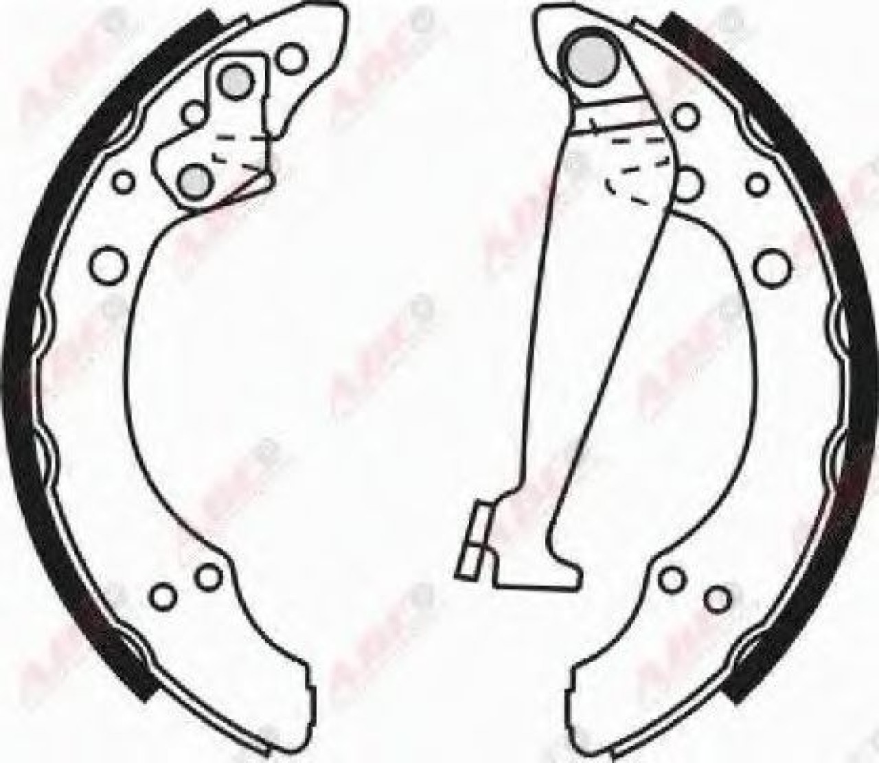 Set saboti frana SEAT AROSA (6H) (1997 - 2004) ABE C0W009ABE piesa NOUA