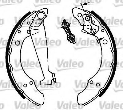 Set saboti frana SEAT CORDOBA Vario (6K5) (1996 - 1999) VALEO 562080 piesa NOUA