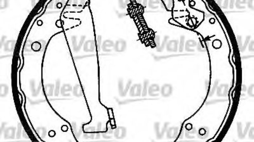 Set saboti frana SEAT IBIZA II (6K1) (1993 - 1999) VALEO 562080 piesa NOUA