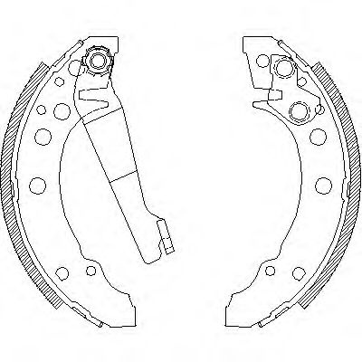 Set saboti frana SEAT IBIZA II (6K1) (1993 - 1999) REMSA 4045.00 piesa NOUA