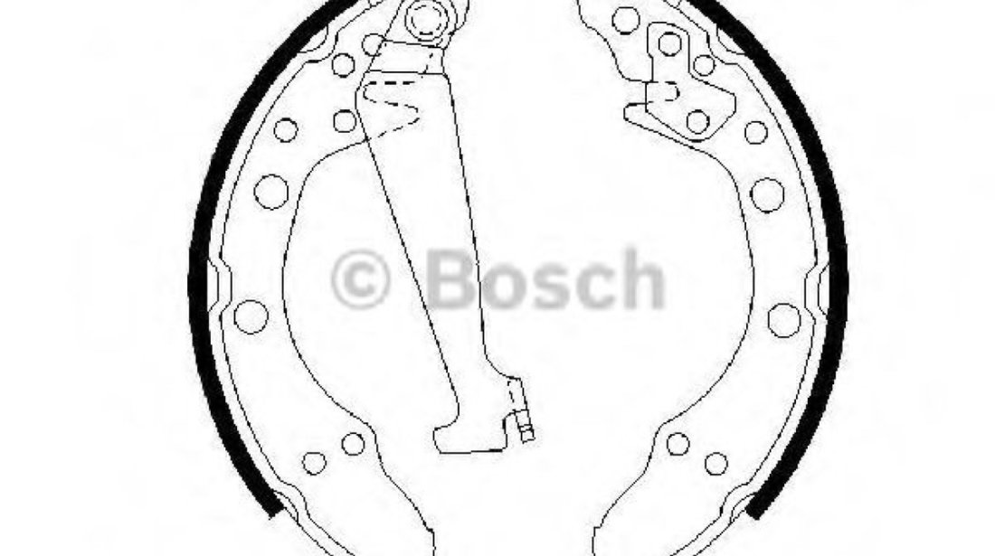 Set saboti frana SEAT IBIZA III (6K1) (1999 - 2002) BOSCH 0 986 487 270 piesa NOUA