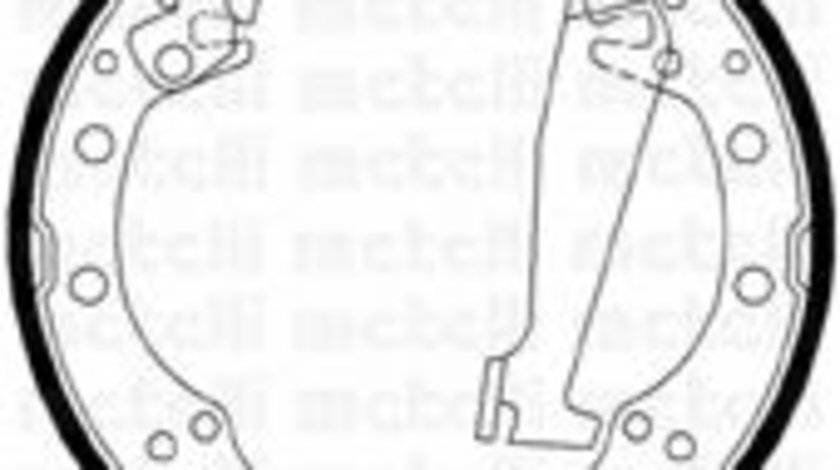 Set saboti frana SKODA FABIA I Combi (6Y5) (2000 - 2007) METELLI 53-0468 piesa NOUA