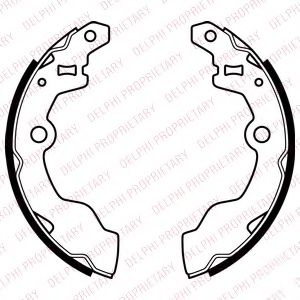 Set saboti frana SUZUKI ALTO (HA12, HA23) (1998 - 2004) DELPHI LS2069 piesa NOUA