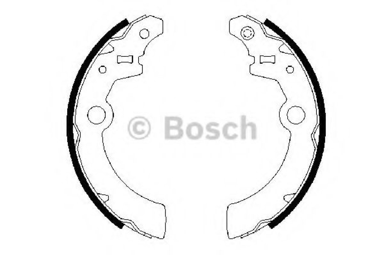 Set saboti frana SUZUKI ALTO (HA24) (2004 - 2009) BOSCH 0 986 487 676 piesa NOUA