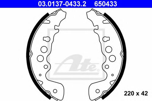 Set saboti frana SUZUKI GRAND VITARA I Cabriolet (GT) (1998 - 2005) ATE 03.0137-0433.2 piesa NOUA