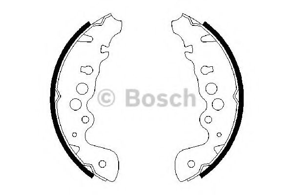 Set saboti frana SUZUKI GRAND VITARA I (FT) (1998 - 2005) BOSCH 0 986 487 616 piesa NOUA