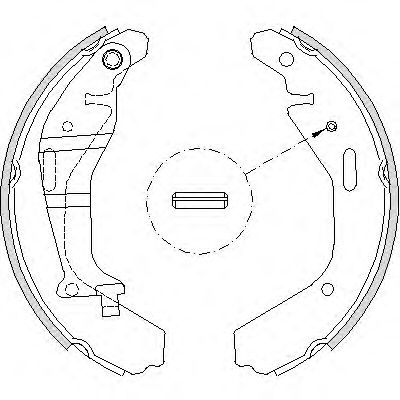 Set saboti frana SUZUKI IGNIS II (2003 - 2016) REMSA 4202.00 piesa NOUA