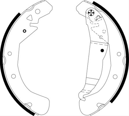 Set Saboti Frana Textar Opel 91060100