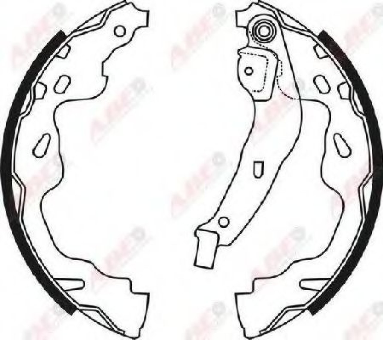 Set saboti frana TOYOTA AYGO (WNB1, KGB1) (2005 - 2014) ABE C02074ABE piesa NOUA