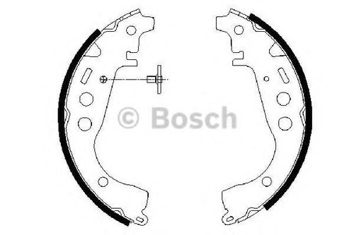 Set saboti frana TOYOTA COROLLA Limuzina (E12J, E12T) (2001 - 2008) BOSCH 0 986 487 589 piesa NOUA