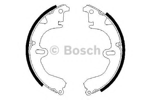 Set saboti frana TOYOTA COROLLA Wagon (E11) (1997 - 2001) BOSCH 0 986 487 203 piesa NOUA