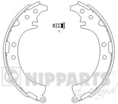 Set saboti frana TOYOTA RAV 4 II (CLA2, XA2, ZCA2, ACA2) (2000 - 2005) NIPPARTS J3502050 piesa NOUA