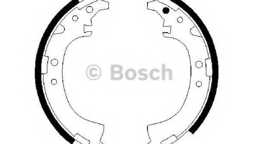 Set saboti frana TOYOTA RAV 4 II (CLA2, XA2, ZCA2, ACA2) (2000 - 2005) BOSCH 0 986 487 424 piesa NOUA