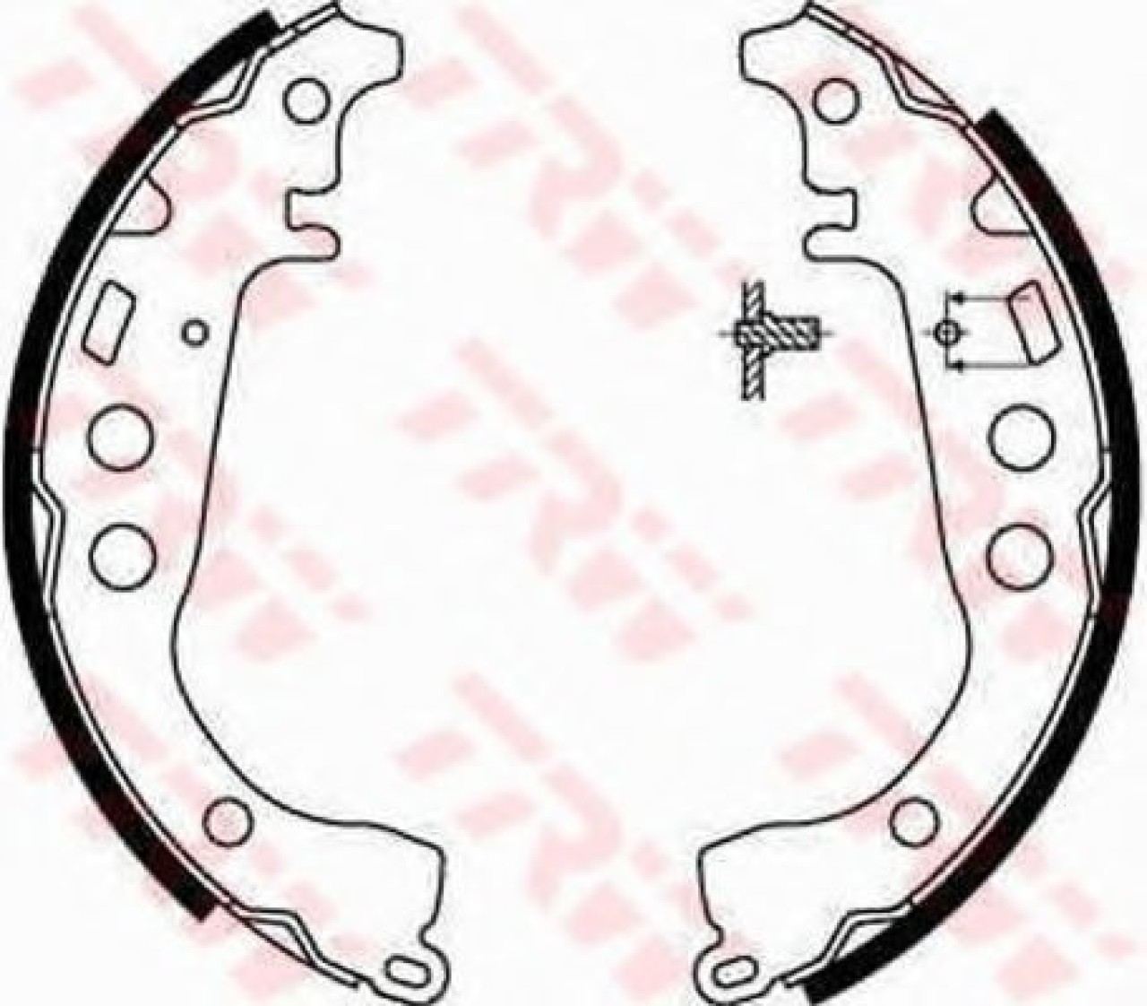 Set saboti frana TOYOTA YARIS (P1) (1999 - 2005) TRW GS8673 piesa NOUA