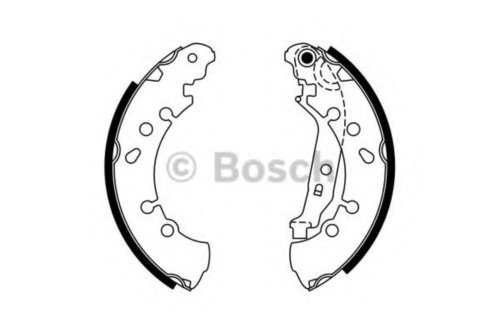 Set saboti frana TOYOTA YARIS (P13) (2010 - 2016) BOSCH 0 986 487 759 piesa NOUA