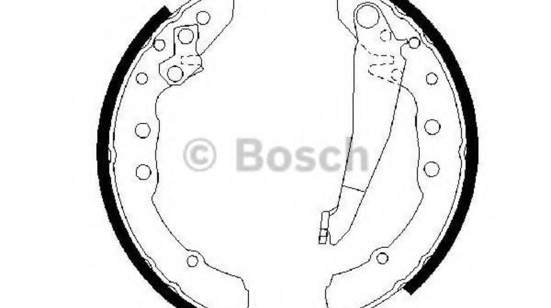 Set saboti frana VW CADDY II Caroserie (9K9A) (1995 - 2004) BOSCH 0 986 487 281 piesa NOUA