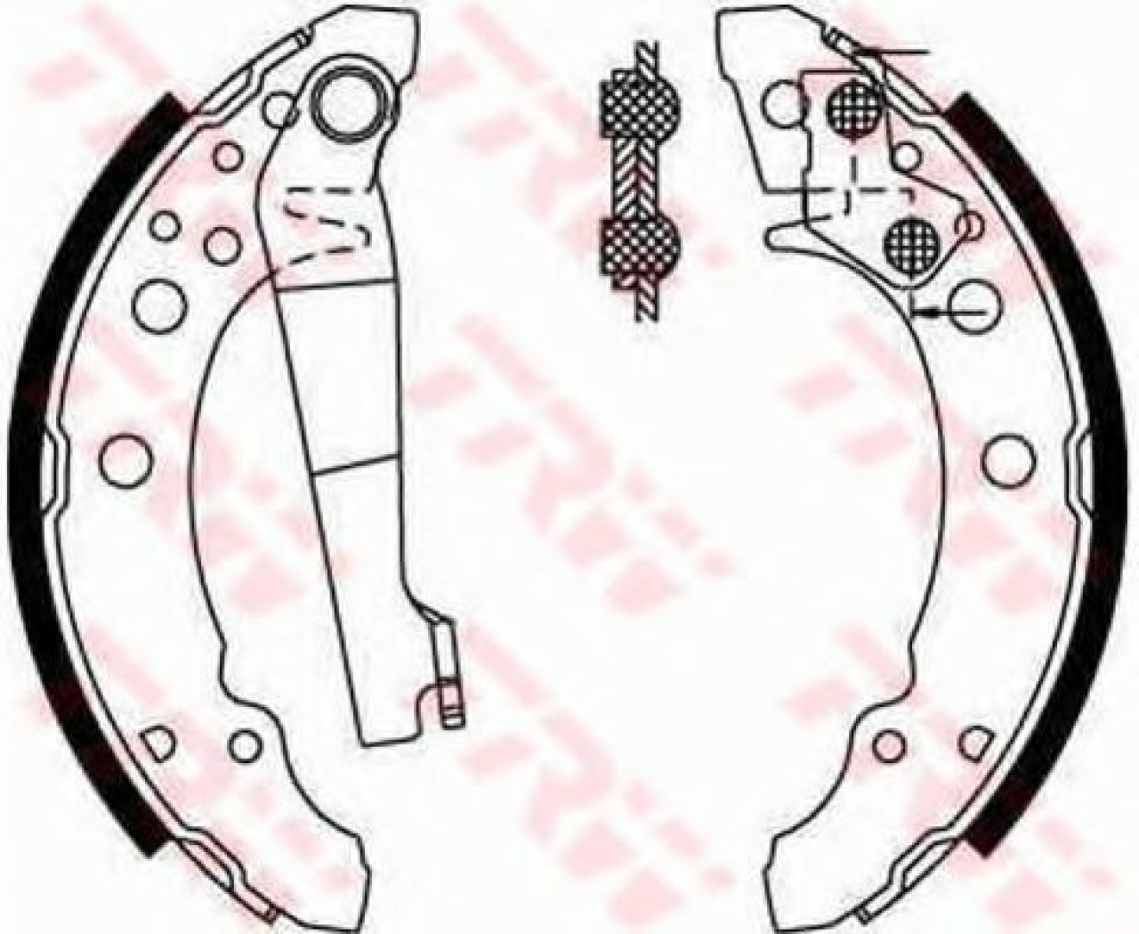 Set saboti frana VW LUPO (6X1, 6E1) (1998 - 2005) TRW GS8166 piesa NOUA