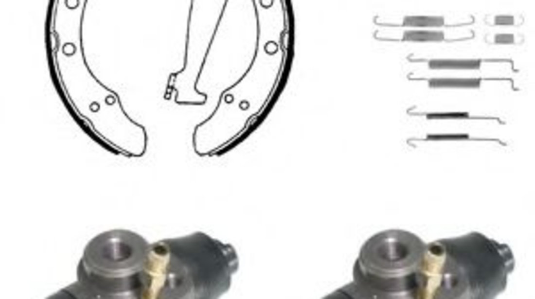 Set saboti frana VW PASSAT (3A2, 35I) (1988 - 1997) DELPHI KP850 piesa NOUA