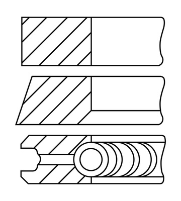 Set segmenti piston (0845230700 GOETZE ENGINE) SMART