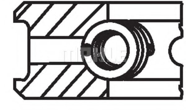 Set segmenti piston AUDI A4 (8K2, B8) (2007 - 2015) MAHLE ORIGINAL 028 RS 00135 0N0 piesa NOUA