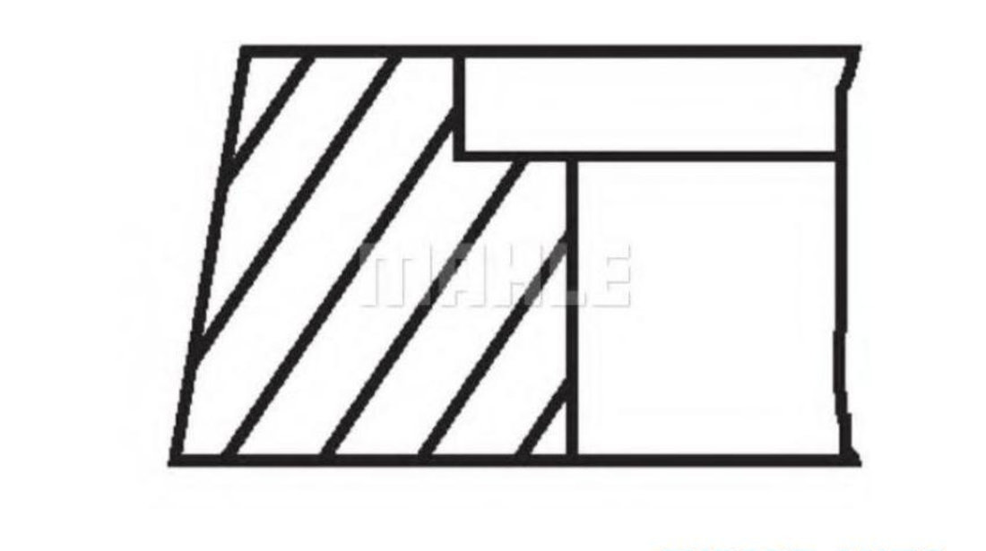 Set segmenti piston Audi AUDI CABRIOLET (8G7, B4) 1991-2000 #2 03031N0