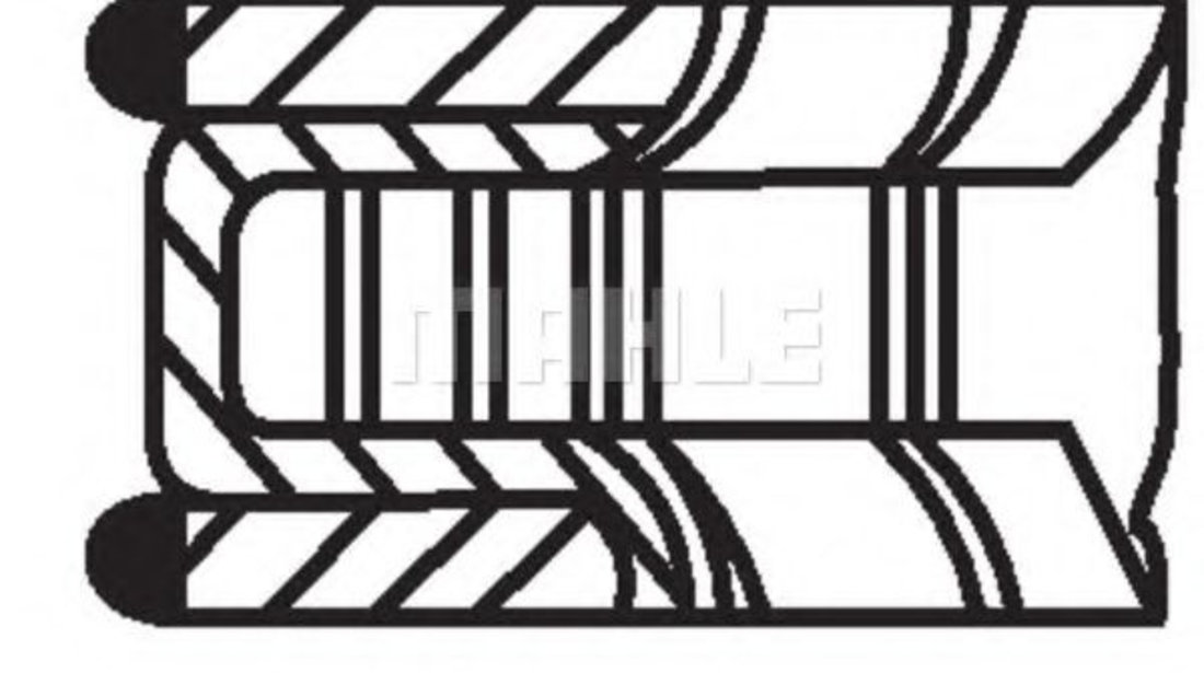 Set segmenti piston BMW Seria 5 (F10, F18) (2009 - 2016) MAHLE ORIGINAL 083 25 N0 piesa NOUA