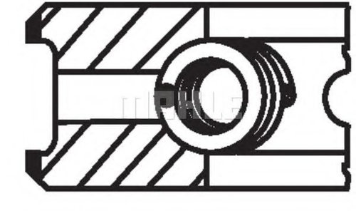 Set segmenti piston CITROEN XSARA Caroserie (2000 - 2005) MAHLE ORIGINAL 039 99 N3 piesa NOUA