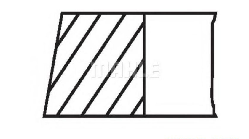 Set segmenti piston Fiat UNO (146A/E) 1983-2006 #2 00726N0