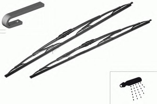 Set stergator parbriz OPEL MOVANO Combi (J9) (1998 - 2010) BOSCH 3 397 118 309 piesa NOUA