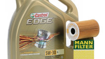 Set Ulei Motor Castrol Edge LL 5W-30 5L + Filtru U...