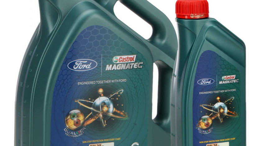 Set Ulei Motor Castrol Magnatec Ford 0W-30 D 5L 15D5FF + Ulei Motor Castrol Magnatec Ford 0W-30 D 1L 15D5FD