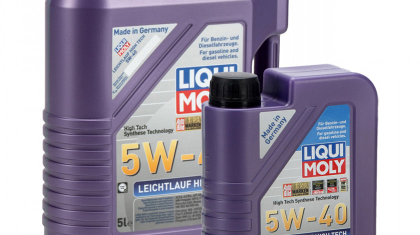 Set Ulei Motor Liqui Moly Leichtlauf High Tech 5W-40 5L 2328 + Ulei Motor Liqui Moly Leichtlauf High Tech 5W-40 1L 2327