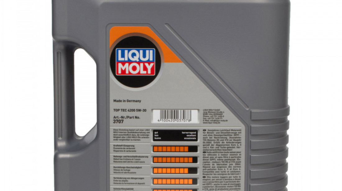 Set Ulei Motor Liqui Moly Top Tec 4200 Longlife III 5W-30 5L 8973 + Liqui  Moly Aditiv Ulei Motor Ceratec 300ML 7181 #79948665