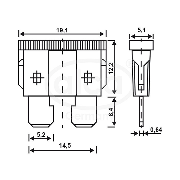 SIGURANTE FUZIBILE STANDARD 10A SET 5 BUC 690300 ALCA