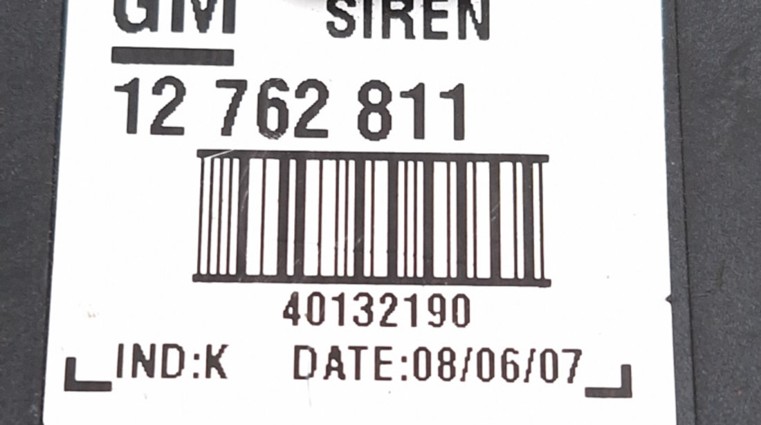 Sirena Alarma Opel VECTRA C 2002 - 2009 12762811, 12 762 811, 40132190