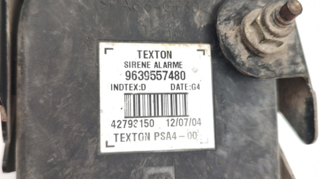 Sirena Alarma Peugeot 407 2004 - Prezent 9639557480