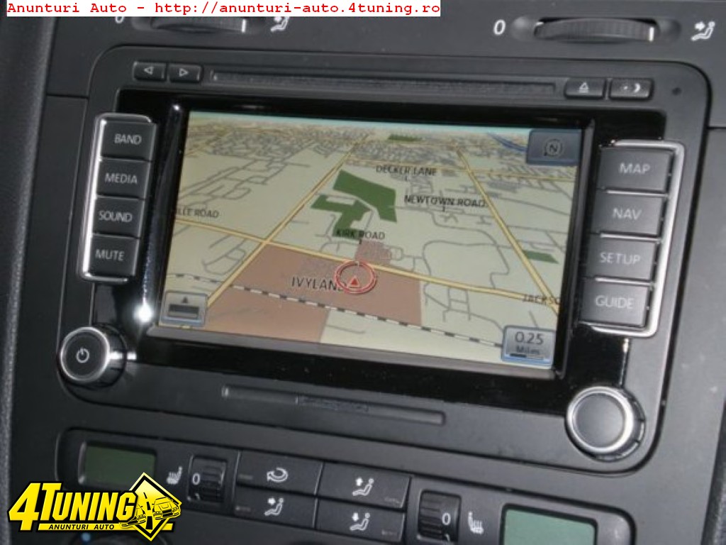 Sistem navigatie Skoda YETI Columbus RNS510 ORIGINAL cu touchscreen harata  Romania la nivel de strada #94127