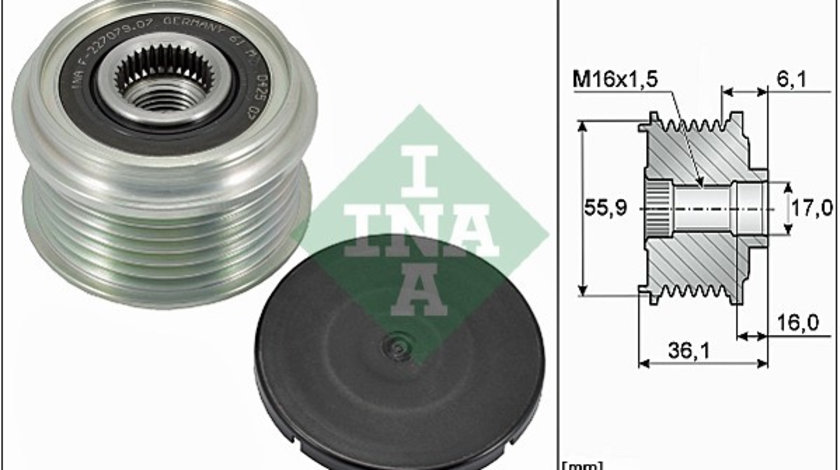 Sistem roata libera, generator (535002610 INA) VOLVO