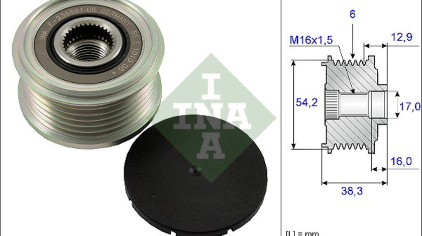 Sistem roata libera, generator (535006210 INA) Citroen,FIAT,PEUGEOT