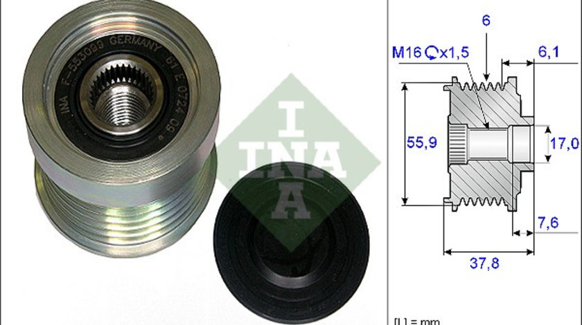 Sistem roata libera, generator (535007210 INA) VOLVO