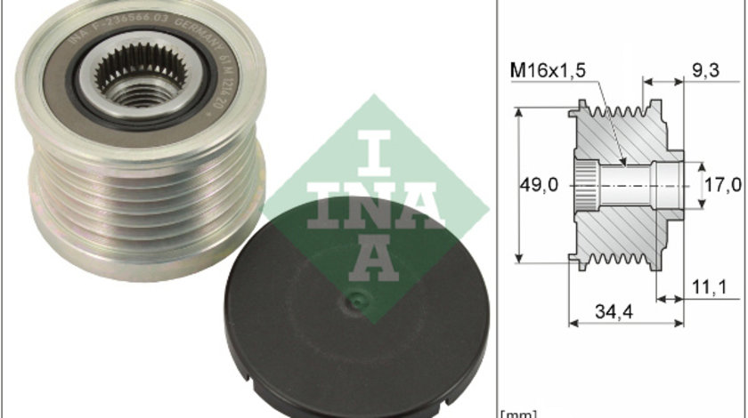 Sistem roata libera, generator (535007510 INA) BMW,BMW (BRILLIANCE)