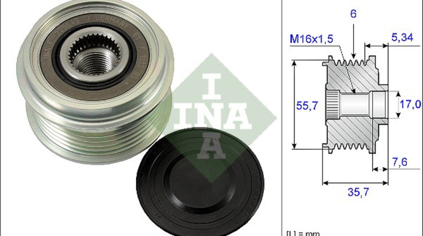 Sistem roata libera, generator (535007710 INA) CHEVROLET,DAEWOO,HOLDEN,MERCEDES-BENZ,OPEL,SSANGYONG,VAUXHALL