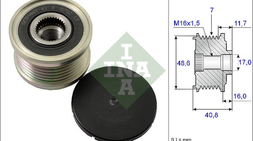 Sistem roata libera, generator (535008010 INA) DACIA,FIAT,MERCEDES-BENZ,NISSAN,OPEL,RENAULT,SAMSUNG,VAUXHALL