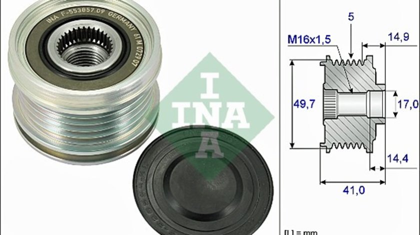 Sistem roata libera, generator (535010110 INA) MERCEDES-BENZ,MITSUBISHI,SMART